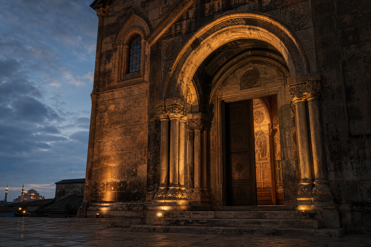 Taş kilise cephesi — Çorum medyumları atmosferi